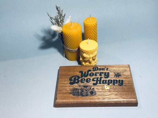 Bee Happy Candle Display